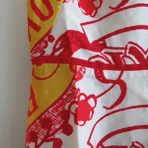 ALICE MCCALL Red White Baroque Print Fit & Flare Mini Dress - Size US 2 - Picture 7 of 16